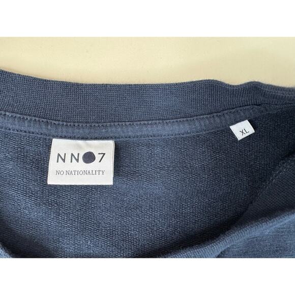 NNO7 No Nationality Barrow Crew 3383 Mens XL Navy Blue Sweater Sustainable GORP - Picture 3 of 10